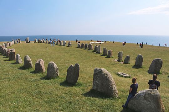 Skåne: Ales stenar i Kåseberga i Ystads kommun.