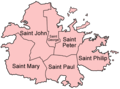 Parishes and dependencies of Antigua and Barbuda