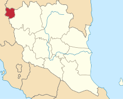 金马仑高原县在彭亨的位置