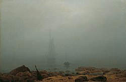 Sea beach in the fog 1807