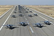 Літаки F-35A повітряних крил 388th та 419th на військовій базі Hill Air Force Base, Юта, 19 листопада 2018 року