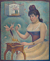 Молода жінка, що пудриться, (1888–90), полотно, олія, 95,5 х 79,5 см, Інститут Курто