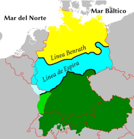 La Alemania Meridional corresponde grosso modo a la parte de Alemania que está al sur de la línea Speyer, donde se hablan los dialectos del alto alemán.