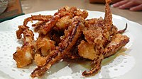 Squid tentacle karaage