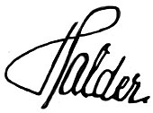 signature de Franz Halder