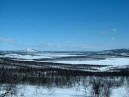 Vy från Ädnamvaara mot Kiruna.