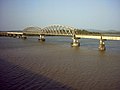 Konkan railway bridge across the Zuari river in Goa