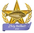 Odznaka złotego Halibutta za dbanie o jakość haseł podczas Miesiąca Wyróżnionego Artykułu 2021 od Openbk