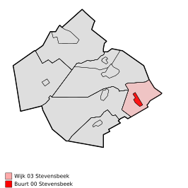 Kaart van Stevensbeek