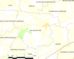 Vallon-sur-Gée – Mappa