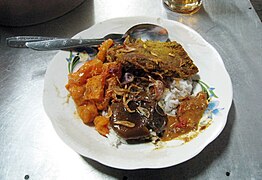 Krechek as part of nasi uduk