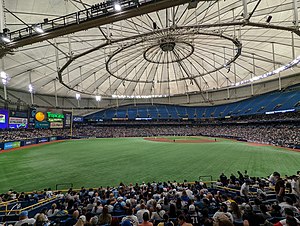 Das Tropicana Field im Mai 2022