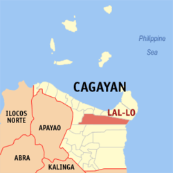 Mapa ning Cagayan ampong Lal-lo ilage