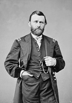 Union General Ulysses S. Grant, who led Union forces to victory in the Civil War and became the 18th president of the United States. Despite heavy losses in several battles against his opponent, General Lee (below), Grant refused to retreat, leading President Lincoln to say to critics calling for his removal “I can’t spare this general. He fights.”