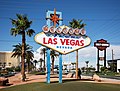 Nápis Welcome to Fabulous Las Vegas vítajúci návštevníkov mesta