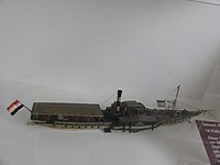 Seitenrad-Flachdeckdampfers "Victoria", Bj. 1838, Werft Miller, Ravenhill & Co., einer der ersten aus Eisen gebauten Rheindampfer, 1881 umgebaut und mit Maschinen von Escher, Wyss & Co, Zürich, ausgerüstet. Ausser Dienst gestellt 1921