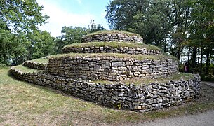 Tumulus F, vue du sud.