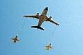 CC-150 Polaris tanker refueling two CF-18 Hornets