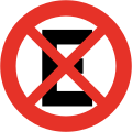 Interdiction de s'arrêter ou stationnement