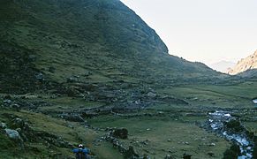 Caminos en La Paz, Bolivia.