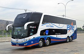 Marcopolo Paradiso1800DD G7 con chasis Volvo B420R 8x2, de la empresa chilena Eme Bus.
