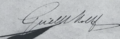 Handtekening van Gualtherus Johannes Cornelis Kolff 1826-1881)