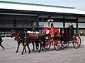 Carrozza che trasporta i diplomatici e i dignitari