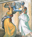 Giuditta con la serva e il capo di Oloferne, Michelangelo, Cappella Sistina (1508-12)