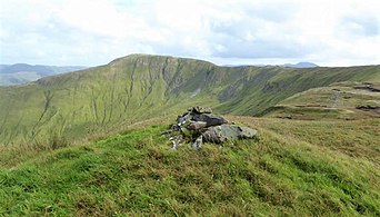 Leenaun Hill as viewed from the cairn at Meall Cheo (578-metres)