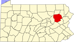 Elhelyezkedése Pennsylvania államban