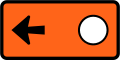 (TW-22) Detour - follow circle symbol (to the left)