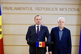 Press conference of the Communist and Socialist Factions, Vladimir Voronin and Vlad Batrîncea in Moldova on 24 April 2024 - 3.jpg