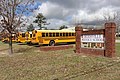 Reidsville Middle School sign and buses