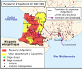 Le premier royaume d'Aquitaine en 584-585
