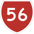 State Highway 56 marker