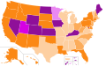 U.S. states (and territories) by election methods, 2016 (Republican Party)