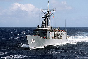 USS Ford (FFG-54) na stráži při válce mezi Irákem a Íránem