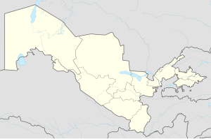 Bekabad trên bản đồ Uzbekistan
