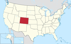 地图中高亮部分为科罗拉多州