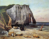 Скалите на Etretat, след буря, 1870