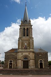 Photo de la façade d'une église