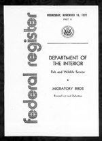 Thumbnail for File:Federal Register 1977-11-16- Vol 42 Iss 221 (IA sim federal-register-find 1977-11-16 42 221 0).pdf