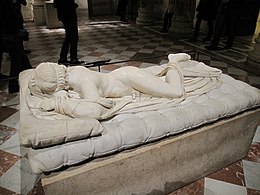 Schlafender Hermaphrodit, römische Kopie nach Polykles, die Matratze von Gian Lorenzo Bernini
