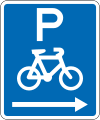 (R6-52.1) Cycle Parking (on the right of this sign)