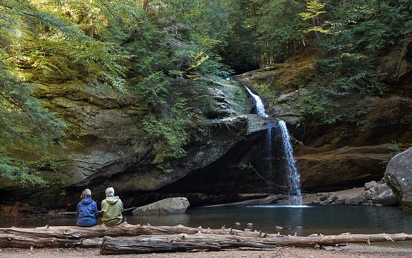 Old Man's Cave waterfall