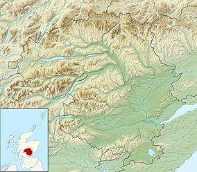 Map showing the location of Ben Lawers National Nature Reserve