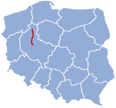 Mapa przebiegu linii kolejowej 354