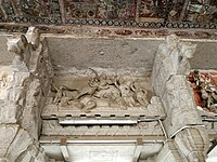 Sculpture in the temple interior, Virupaksha temple