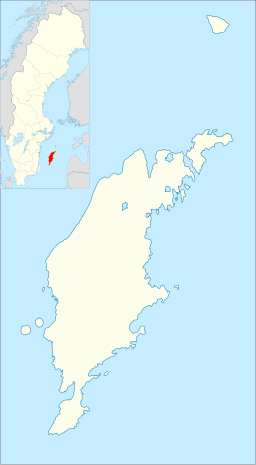 Fårös läge i Gotlands län.