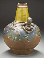 Stoneware vase, 1880s